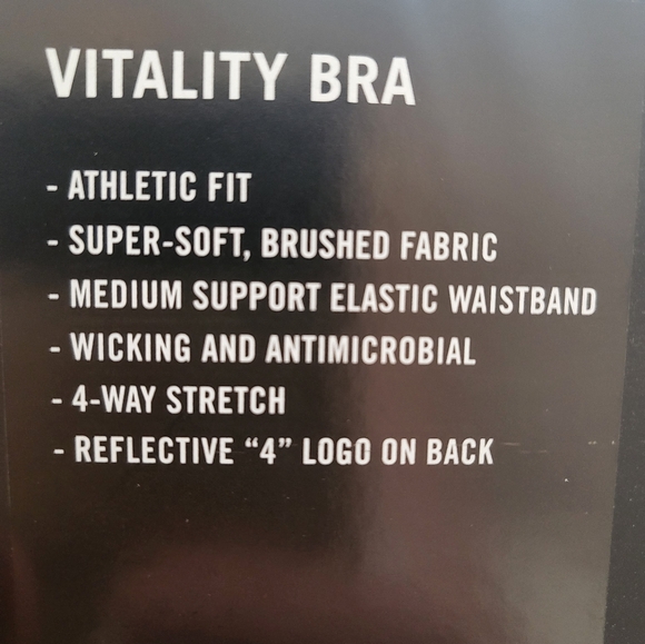 NWT FourLaps Vitality Sports Bra Peonies Print Thyme Floral Camo sizes S and L - Picture 6 of 6